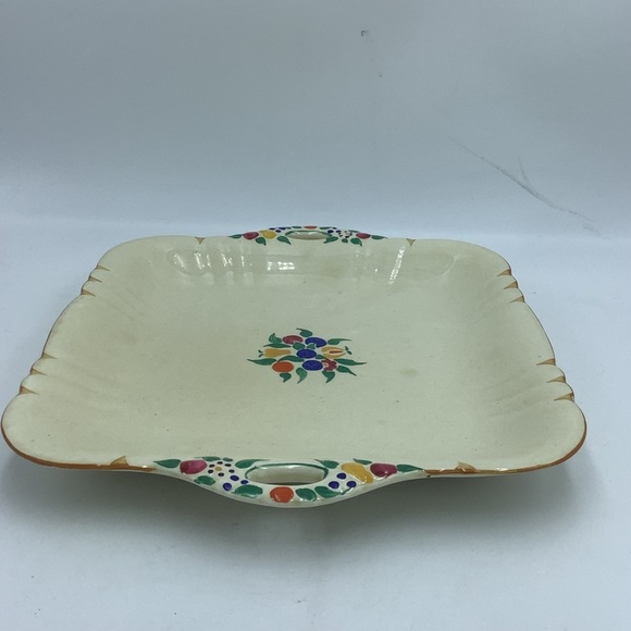 Vintage Masons England  Ironstone Square Platter with Handles - Picture 6 of 9